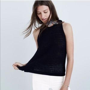 Madewell Navy Blue Tank Woven